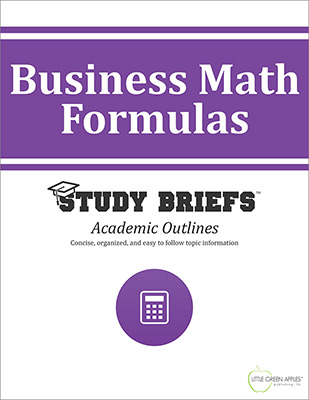 Business Math Formulas cover