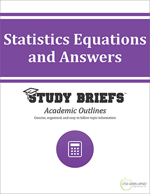 Statistics Equations and Answers cover