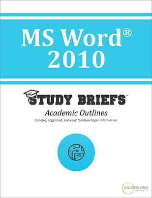 MS Word 2010 cover