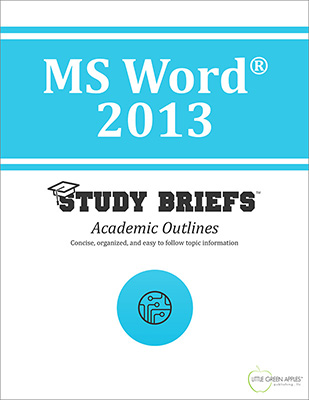 MS Word 2013 cover